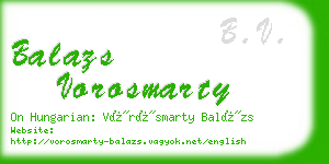 balazs vorosmarty business card